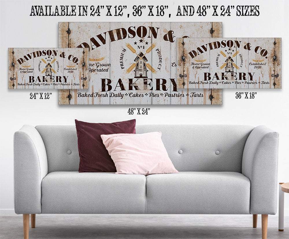 Personalized - Family Bakery - Canvas | Lone Star Art.