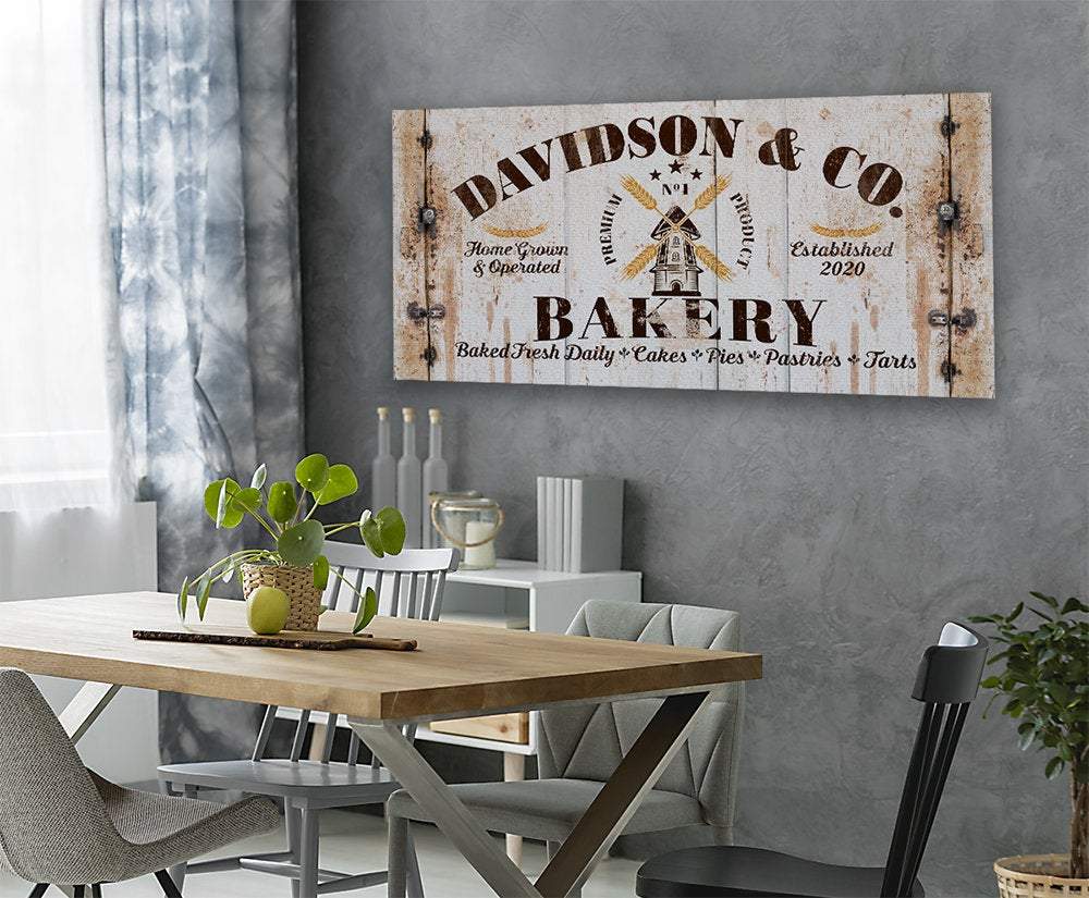 Personalized - Family Bakery - Canvas | Lone Star Art.