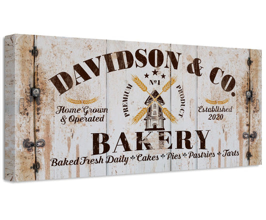 Personalized - Family Bakery - Canvas | Lone Star Art.