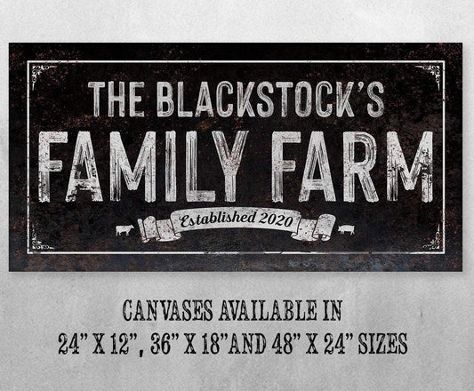 Personalized - Family Farm - Canvas | Lone Star Art.