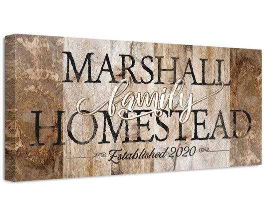 Personalized - Family Homestead - Canvas | Lone Star Art.
