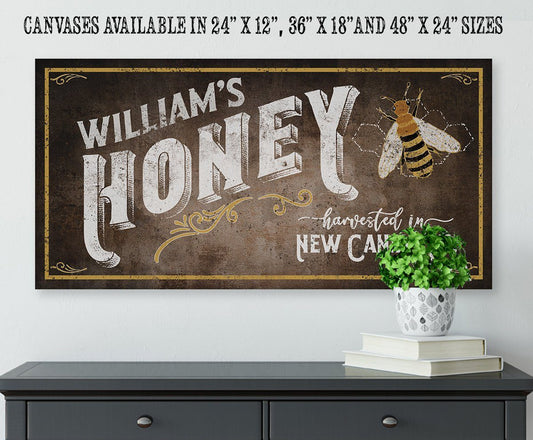 Personalized - Family Honey Bee Keeper - Canvas | Lone Star Art.