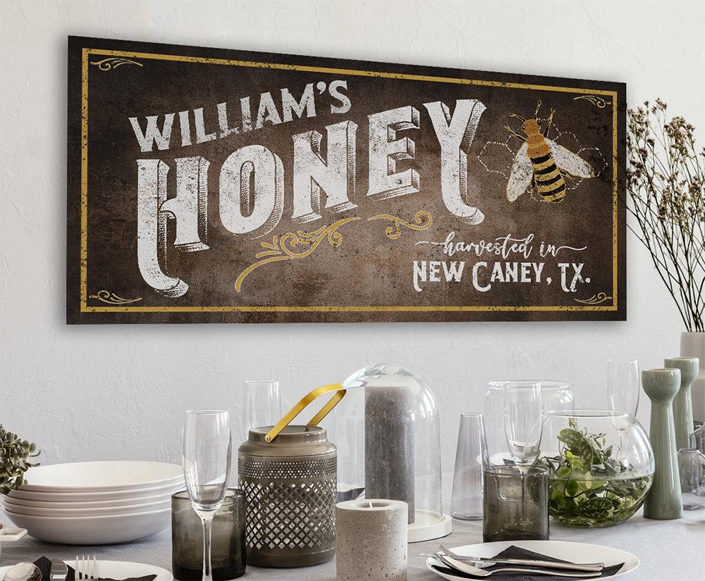 Personalized - Family Honey Bee Keeper - Canvas | Lone Star Art.
