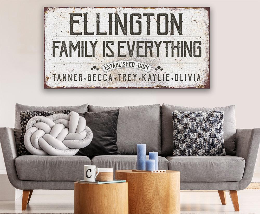 Personalized - Family Is Everything - Canvas | Lone Star Art.