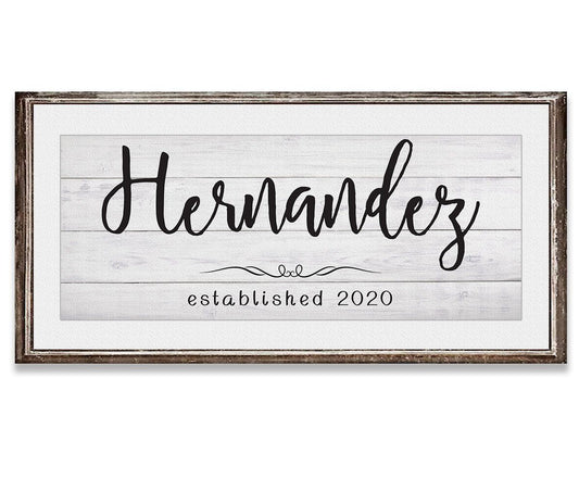 Personalized - Family Name - Canvas | Lone Star Art.