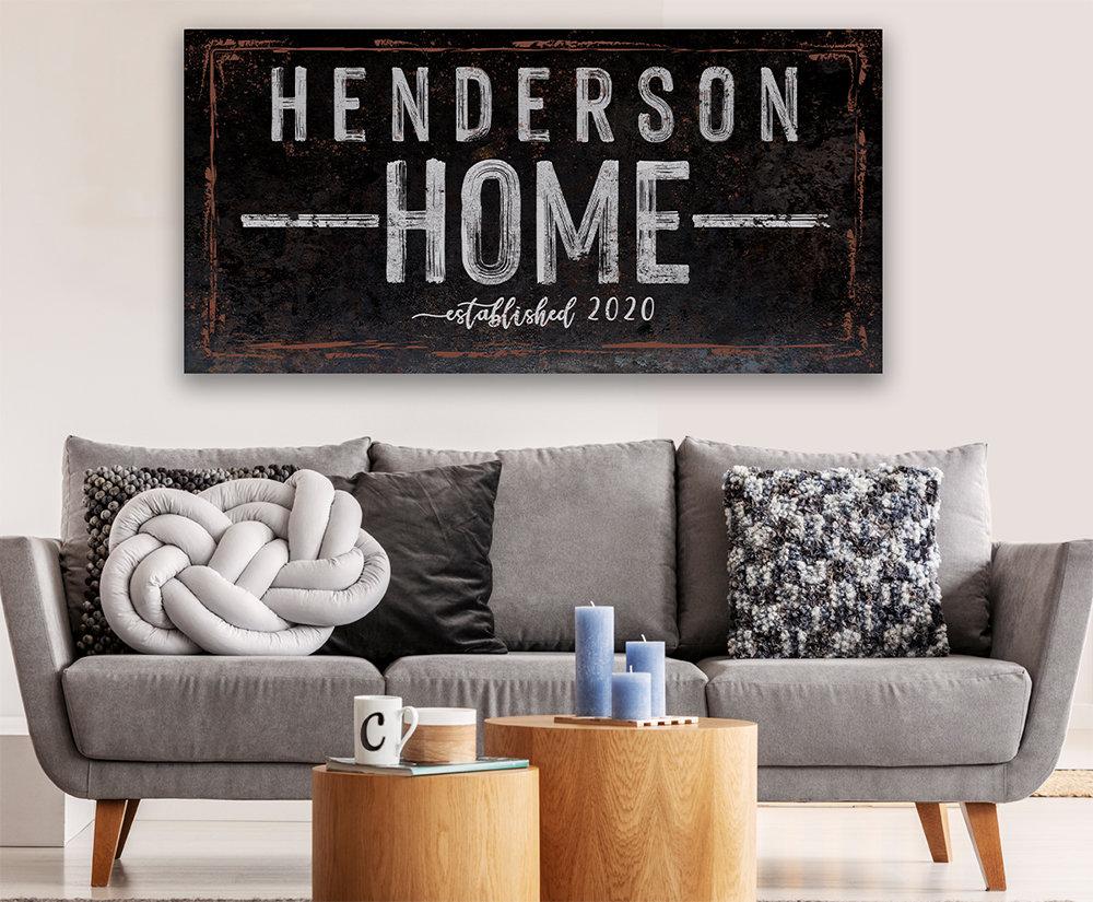 Personalized - Family Name - Canvas | Lone Star Art.