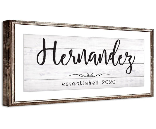 Personalized - Family Name - Canvas | Lone Star Art.