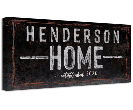 Personalized - Family Name - Canvas | Lone Star Art.