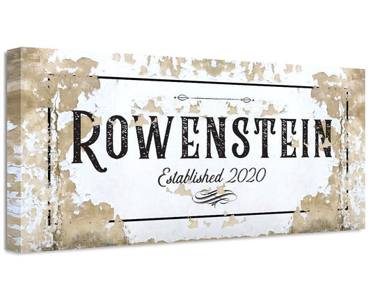 Personalized - Family Name - Canvas | Lone Star Art.