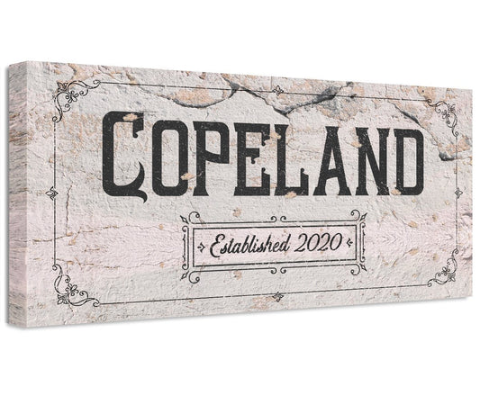 Personalized - Family Name - Canvas | Lone Star Art.