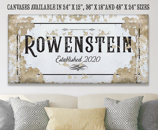 Personalized - Family Name - Canvas | Lone Star Art.