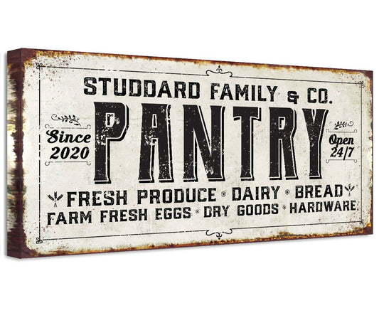 Personalized - Family Pantry - Canvas | Lone Star Art.