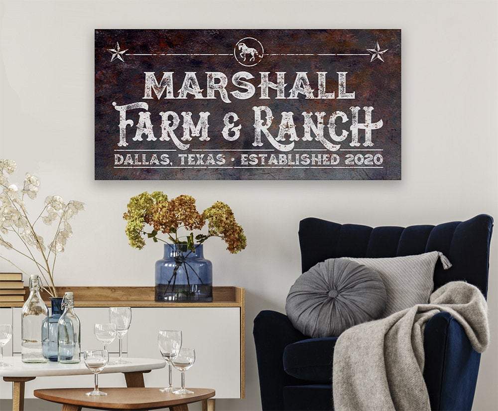 Personalized - Farm & Ranch - Canvas | Lone Star Art.