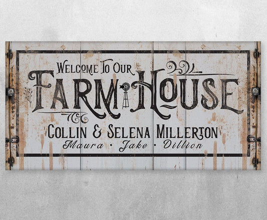 Personalized - Farmhouse - Canvas | Lone Star Art.