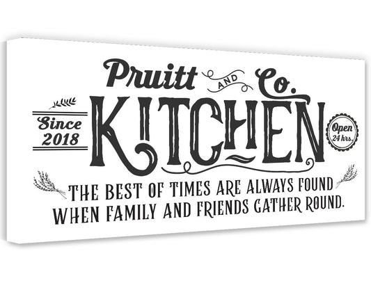 Personalized - Farmhouse Kitchen - Canvas | Lone Star Art.