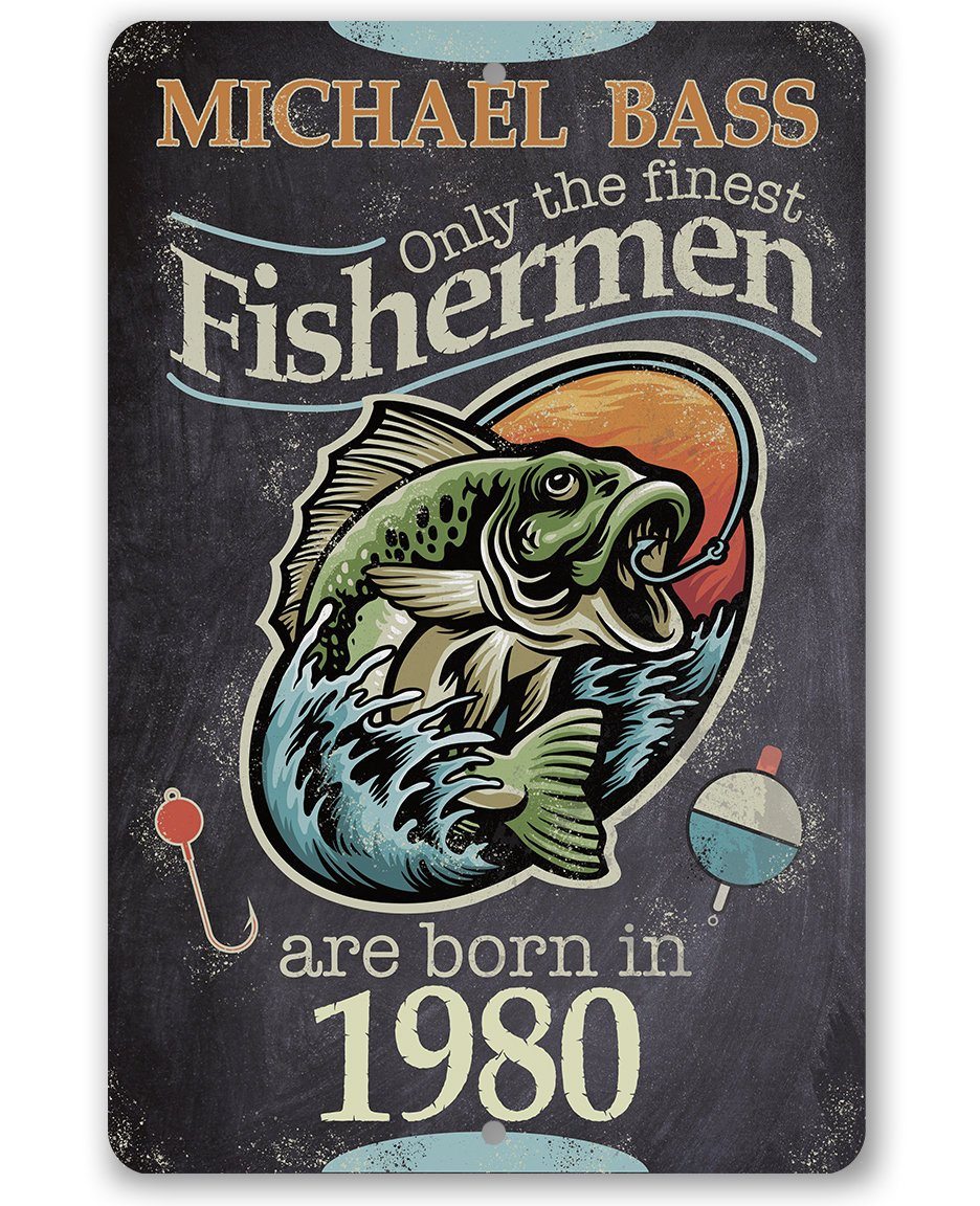 Personalized - Finest Fishermen - Metal Sign | Lone Star Art.