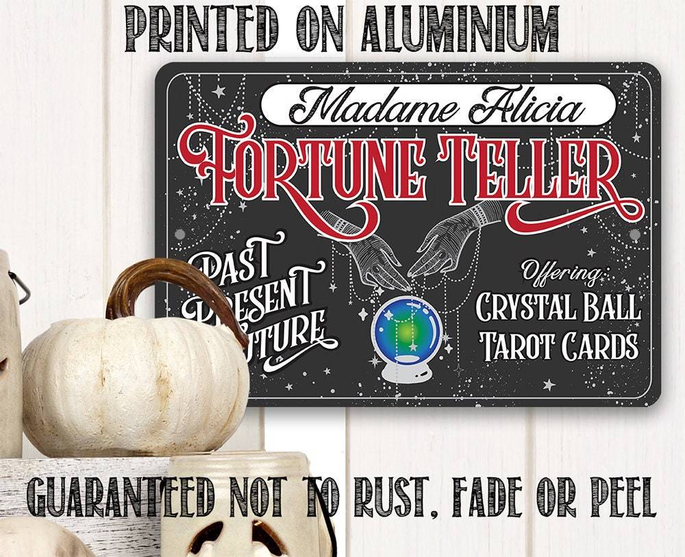 Personalized - Fortune Teller - Metal Sign | Lone Star Art.