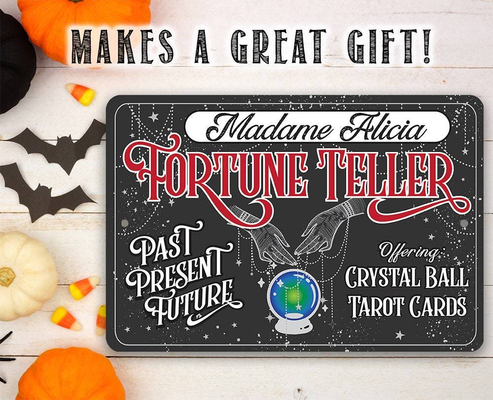 Personalized - Fortune Teller - Metal Sign | Lone Star Art.