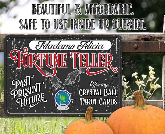 Personalized - Fortune Teller - Metal Sign | Lone Star Art.