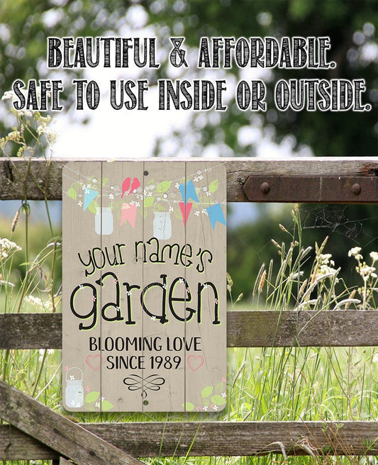 Personalized - Garden Decor - Metal Sign | Lone Star Art.
