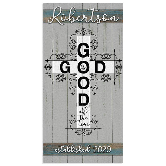 Personalized - God Is Good - Canvas | Lone Star Art.