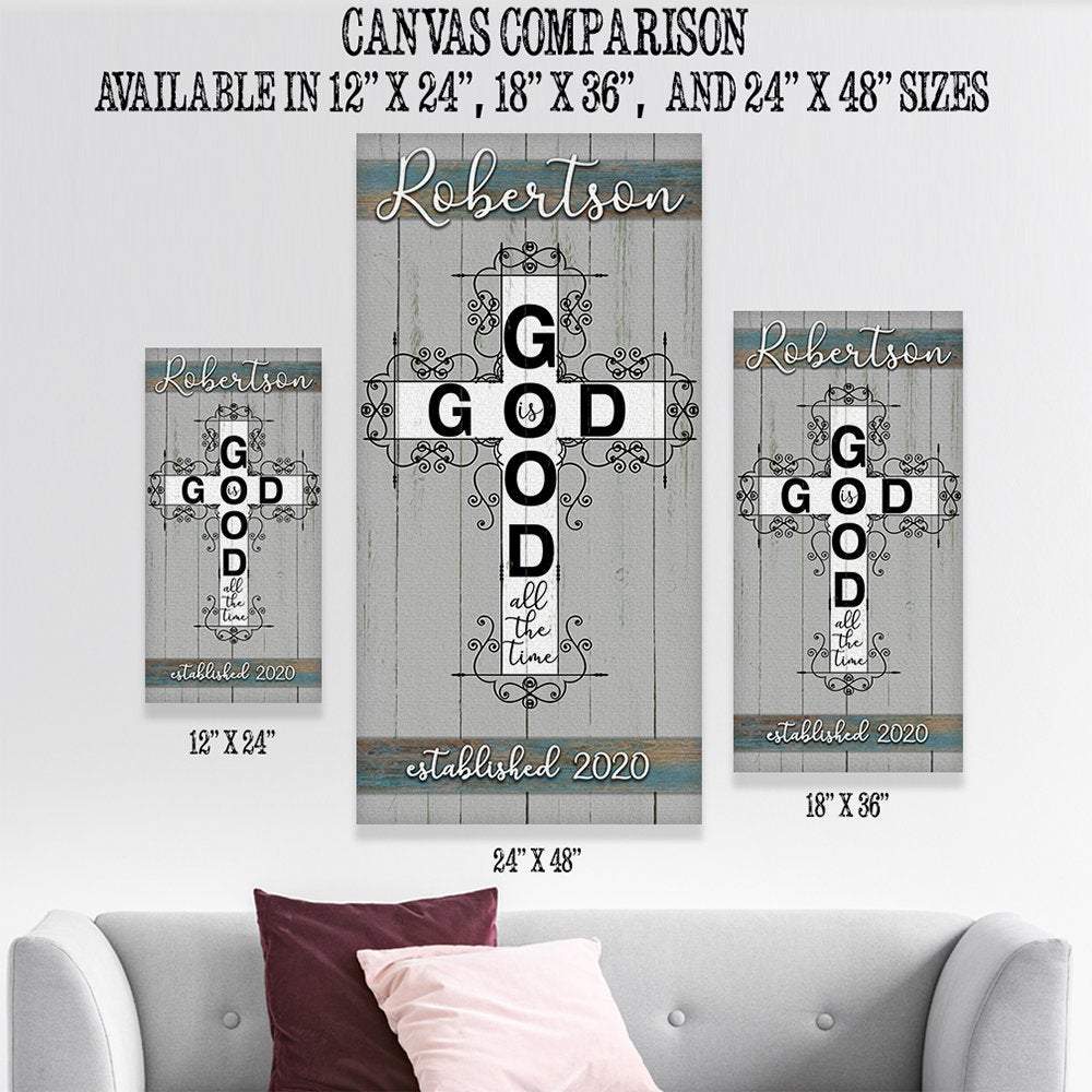 Personalized - God Is Good - Canvas | Lone Star Art.