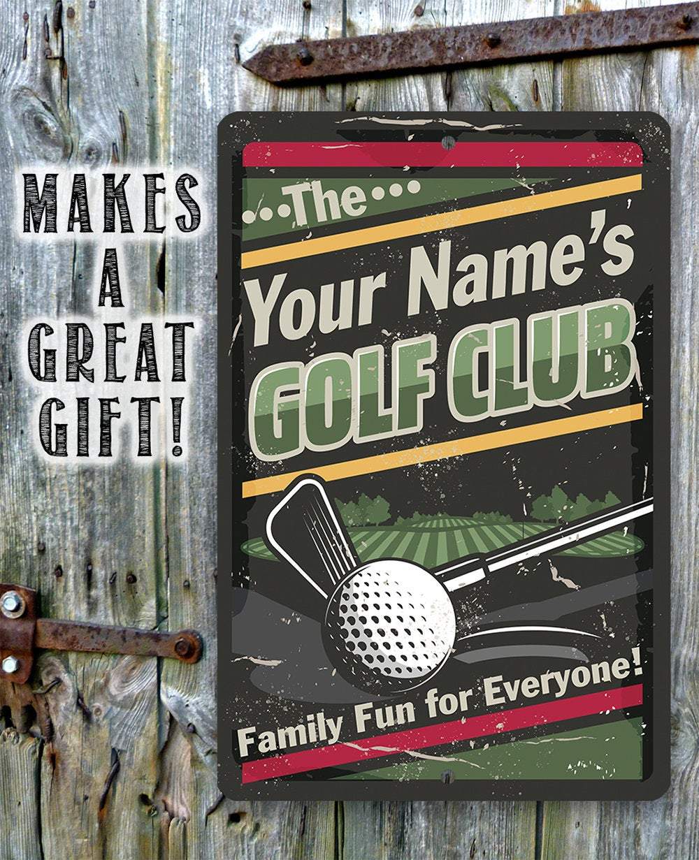 Personalized - Golf Club - Metal Sign | Lone Star Art.