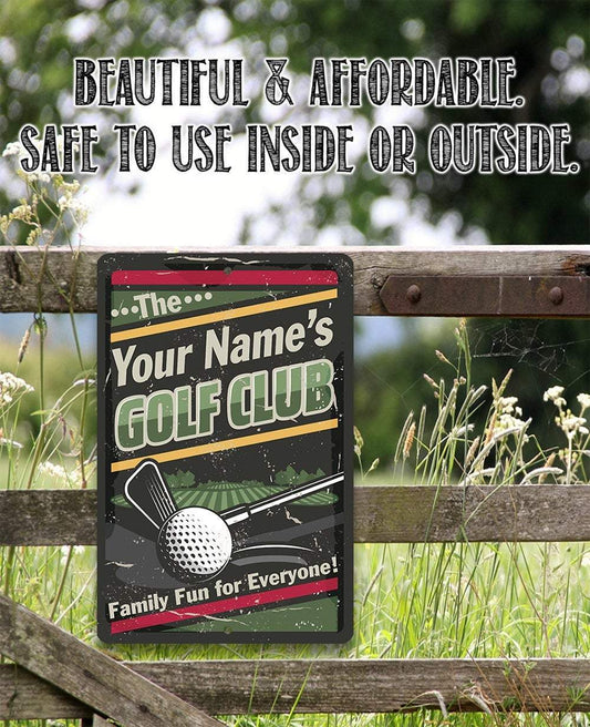 Personalized - Golf Club - Metal Sign | Lone Star Art.