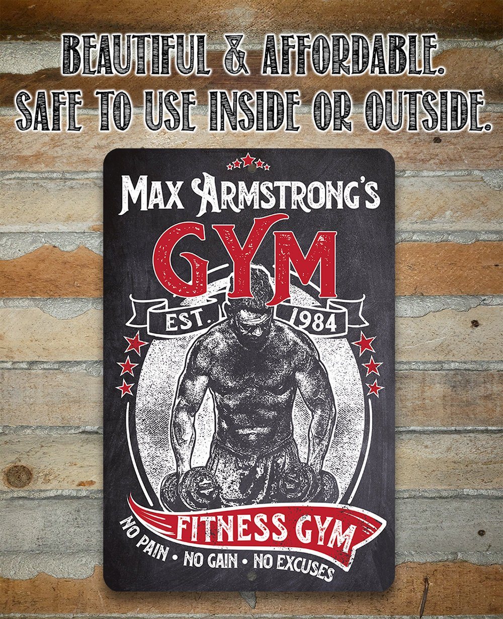 Personalized - Gym - Metal Sign | Lone Star Art.