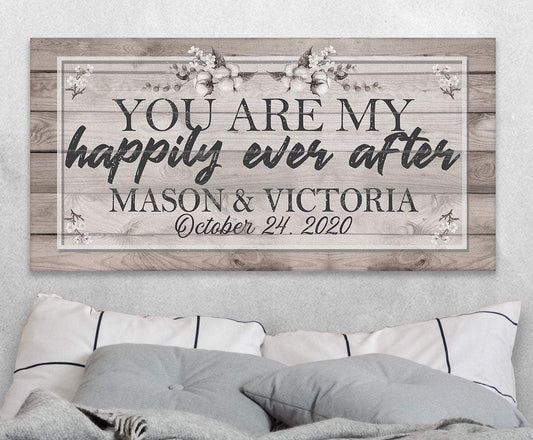 Personalized - Happily Ever After - Canvas | Lone Star Art.