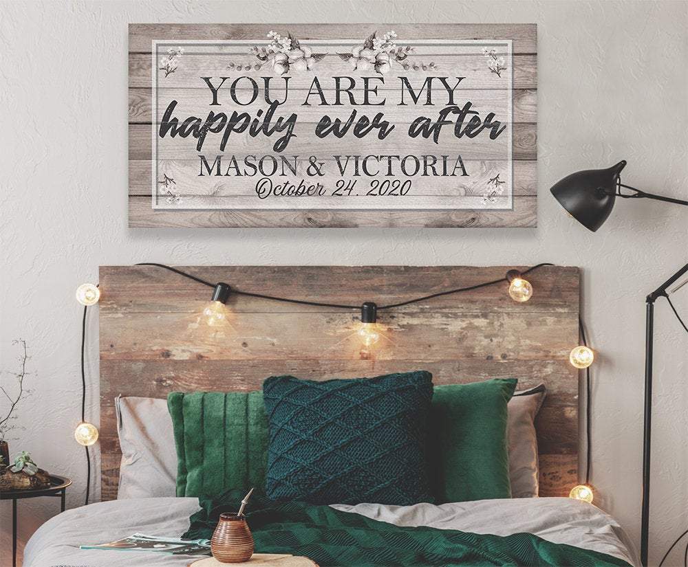 Personalized - Happily Ever After - Canvas | Lone Star Art.