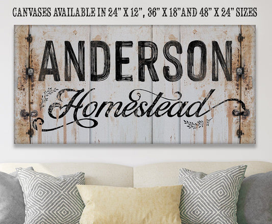 Personalized - Homestead - Canvas | Lone Star Art.