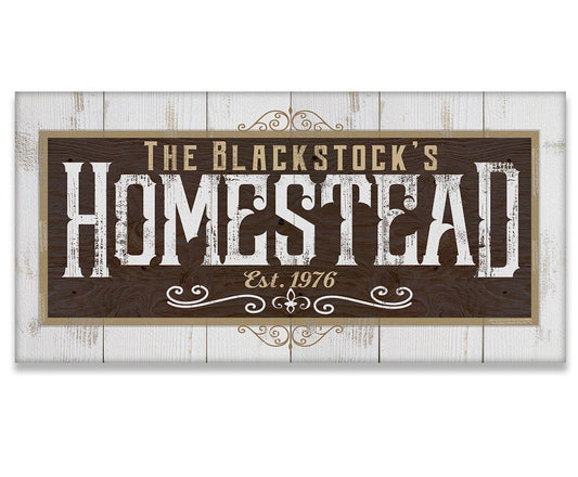 Personalized - Homestead - Canvas | Lone Star Art.