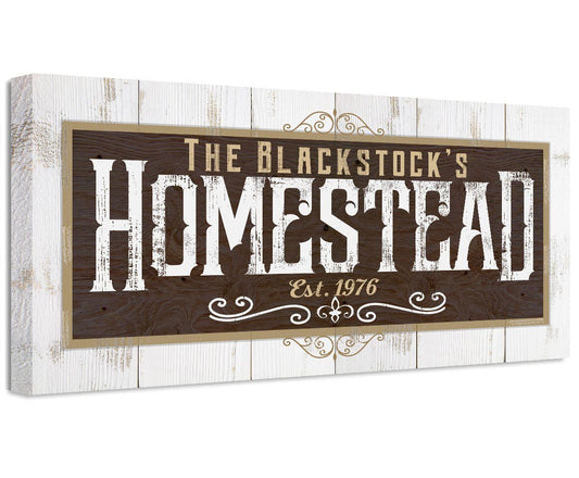 Personalized - Homestead - Canvas | Lone Star Art.