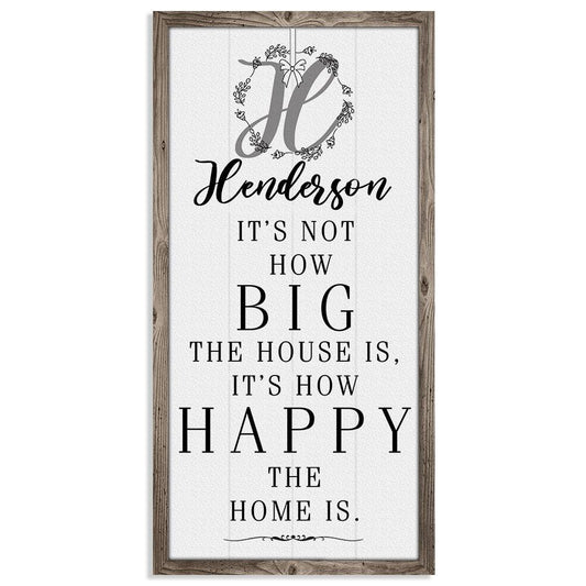 Personalized - It's Not How Big - Canvas | Lone Star Art.