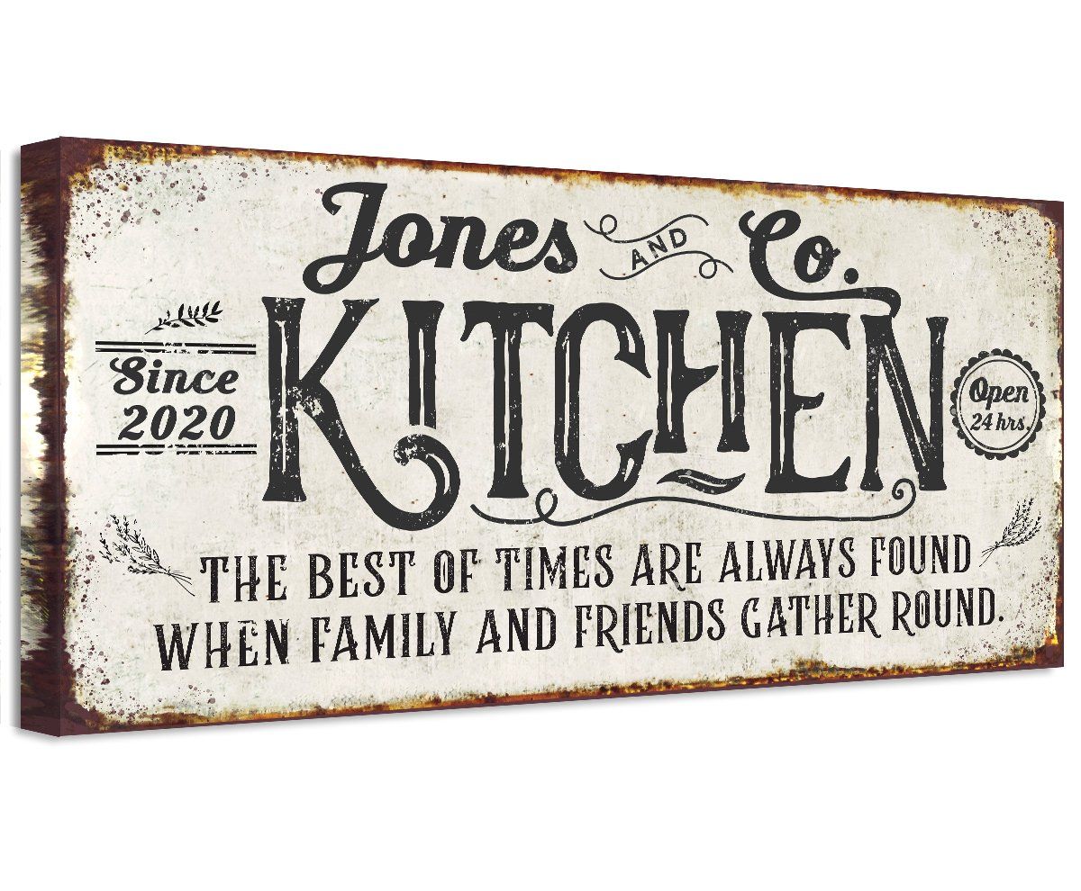 Personalized - Kitchen Best of Times - Canvas - Lone Star Art
