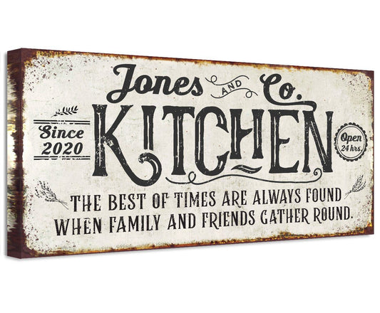 Personalized - Kitchen Best of Times - Canvas | Lone Star Art.
