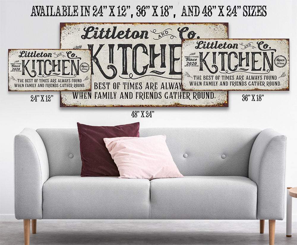 Personalized - Kitchen Best of Times - Canvas - Lone Star Art