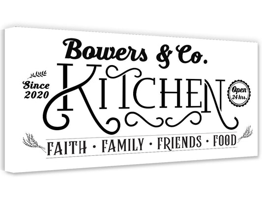 Personalized - Kitchen Faith Family - Canvas | Lone Star Art.