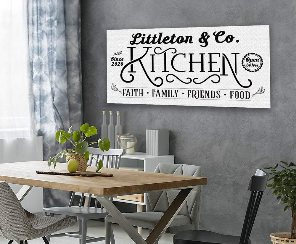 Personalized - Kitchen Faith Family - Canvas | Lone Star Art.
