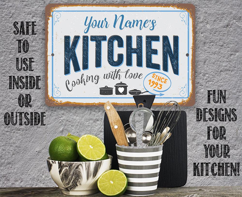 Personalized - Kitchen - Metal Sign | Lone Star Art.