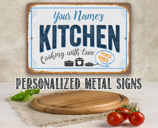 Personalized - Kitchen - Metal Sign | Lone Star Art.