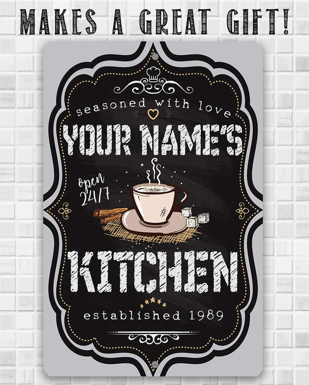 Personalized - Kitchen Sign - Metal Sign | Lone Star Art.