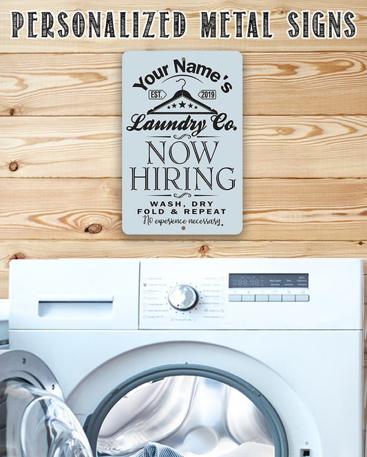 Personalized - Laundry - Metal Sign | Lone Star Art.