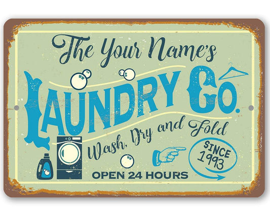 Personalized - Laundry - Metal Sign | Lone Star Art.