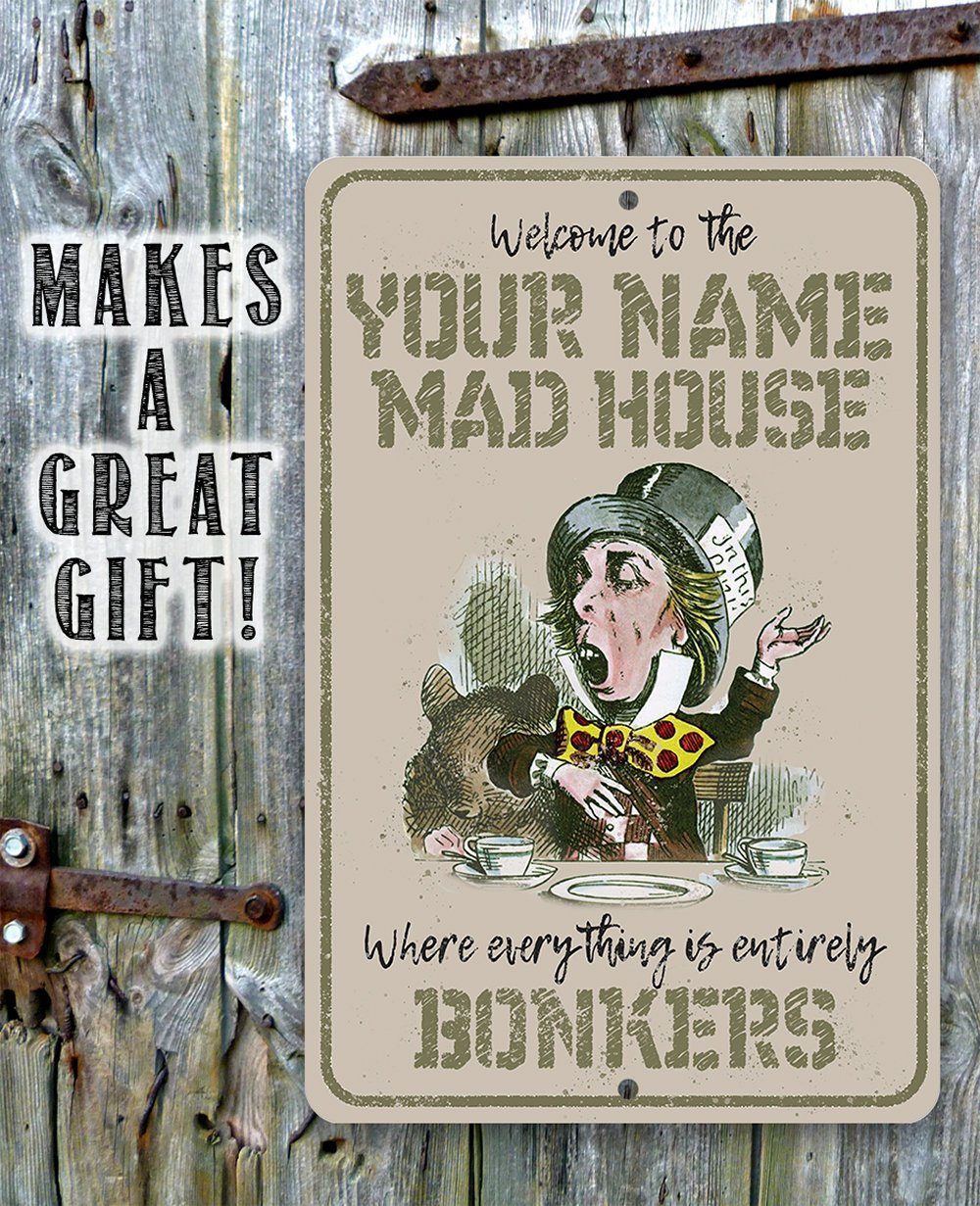 Personalized - Mad Hatter - Metal Sign | Lone Star Art.