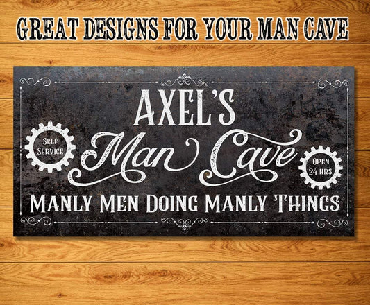 Personalized - Man Cave - Canvas | Lone Star Art.