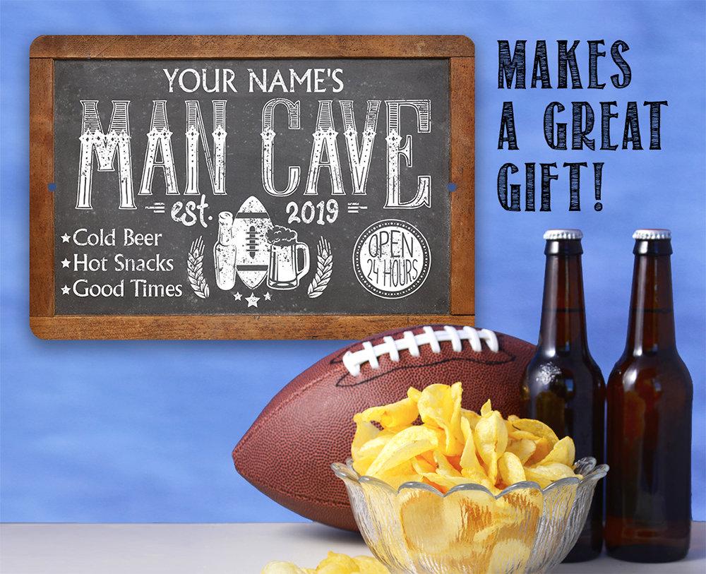 Personalized - Man Cave - Metal Sign | Lone Star Art.