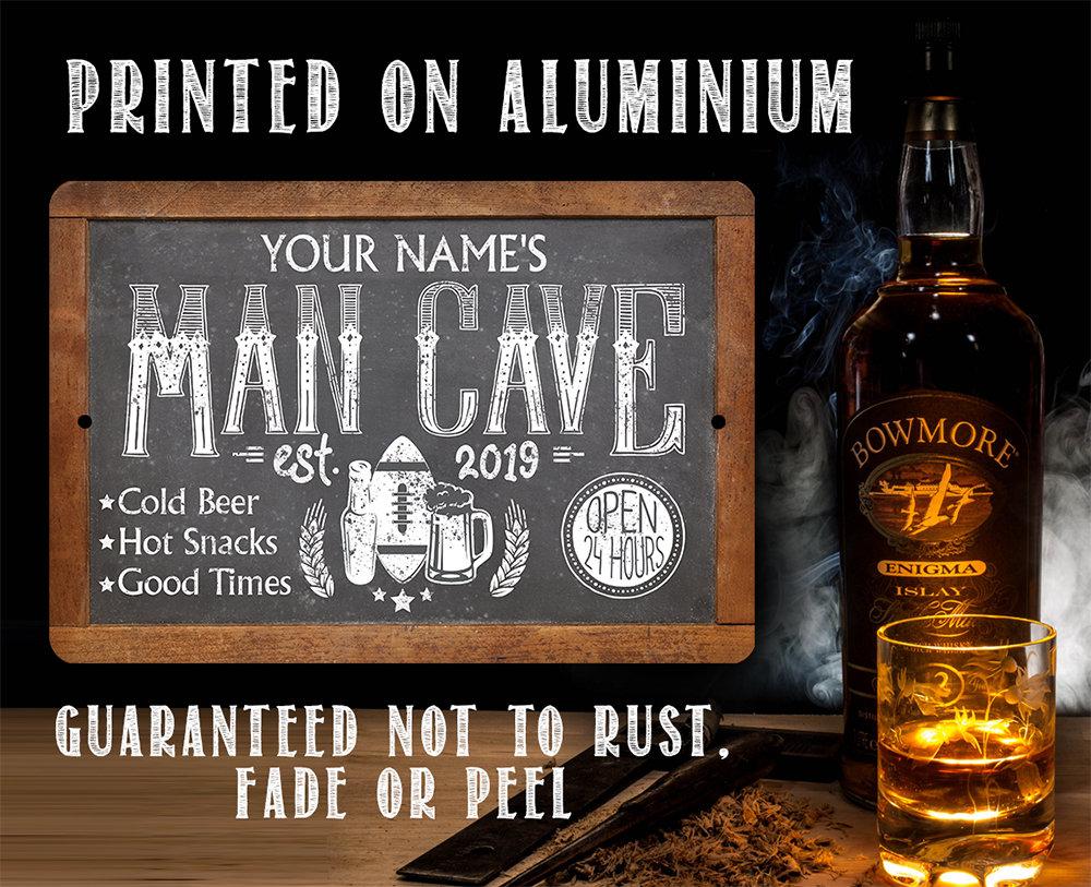 Personalized - Man Cave - Metal Sign | Lone Star Art.