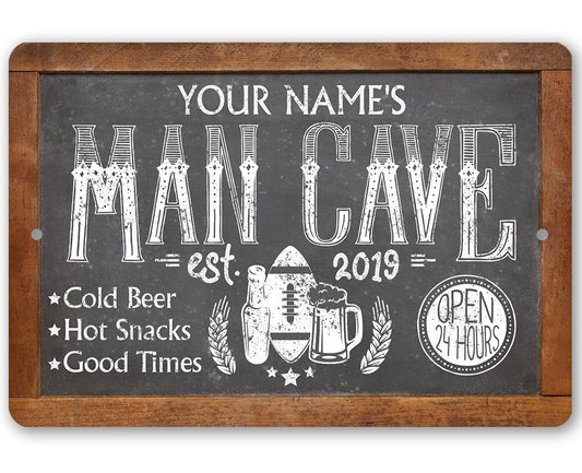 Personalized - Man Cave - Metal Sign | Lone Star Art.